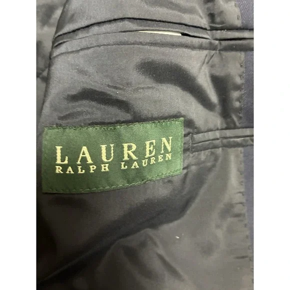 Lauren Ralph Lauren Blazer‎ Men's 42R Navy Wool Gold Buttons Sport Coat